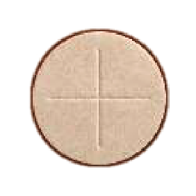 Whole wheat 2¾-inch celebrant altar bread