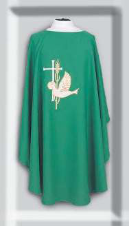 Green chasuble from the catalog