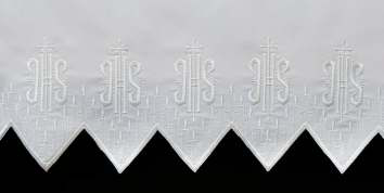 Embroidered altar cloth lace design from the catalog