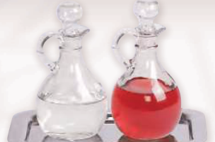 Glass cruet set from the catalog