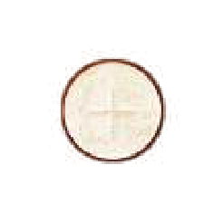 White 1⅛-inch altar bread