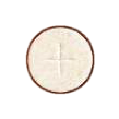 White 1⅜-inch altar bread
